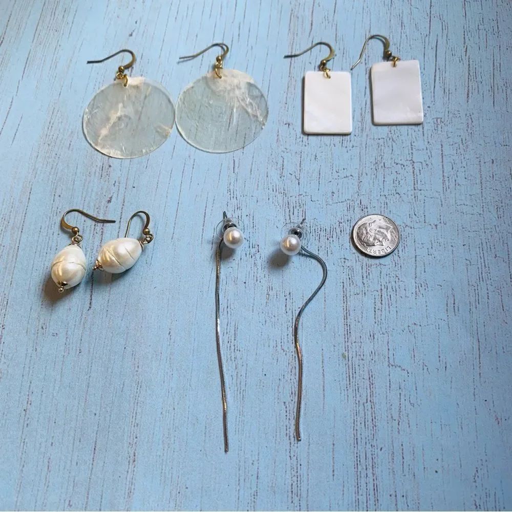 Shell and Pearl Earring Bundle‎